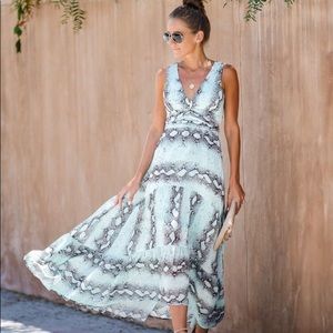 💫 VICI-MOVE LIKE MAMBA RUFFLE TIERED DRESS 💫